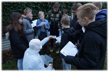 Mange børn lege skattejagt